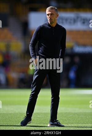 Wolverhampton, Royaume-Uni. 19 août 2023. Gary O'Neil, Manager des Wolverhampton Wanderers, lors du match de Premier League à Molineux, Wolverhampton. Le crédit photo devrait être : Gary Oakley/Sportimage crédit : Sportimage Ltd/Alamy Live News Banque D'Images