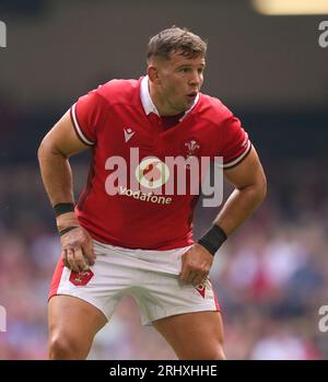 Elliot Dee du pays de Galles lors du match de la Summer Nations Series au Principality Stadium de Cardiff. Date de la photo : Samedi 19 août 2023. Banque D'Images