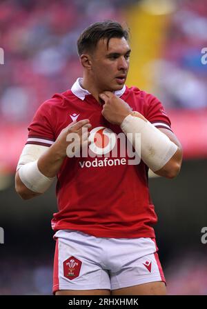 Taine Basham du pays de Galles lors du match de Summer Nations Series au Principality Stadium de Cardiff. Date de la photo : Samedi 19 août 2023. Banque D'Images