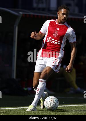 ROTTERDAM - Devyne Rensch de l'Ajax lors du match de championnat néerlandais entre l'Excelsior et l'Ajax au Van Donge & de Roo Stadium le 19 août 2023 à Rotterdam, pays-Bas. ANP MAURICE VAN STONE Banque D'Images