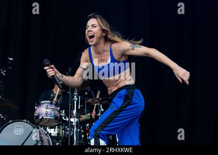 Durham, Royaume-Uni - l'ancienne Spice Girl Mel C se produit au Hardwick Festival, le 19 août 2023. Crédit Jill ODonnell/Alamy Live News Banque D'Images