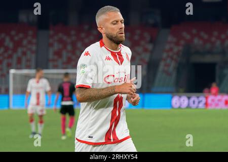 Bari, Italie. 18 août 2023. Jeremy menez (SSC Bari) lors du SSC Bari vs Palermo FC, match italien de football Serie B à Bari, Italie, août 18 2023 crédit : Agence photo indépendante/Alamy Live News Banque D'Images