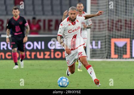 Bari, Italie. 18 août 2023. Jeremy menez (SSC Bari) lors du SSC Bari vs Palermo FC, match italien de football Serie B à Bari, Italie, août 18 2023 crédit : Agence photo indépendante/Alamy Live News Banque D'Images