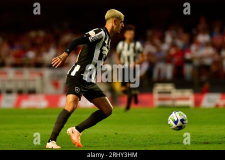 São Paulo (SP), 16 août - football/São PAULO-CORINTHIANS - JP de Botafogo - match entre São Paulo x Corinthians, valable pour la deuxième étape de la mi-finale de la coupe du Brésil, qui a lieu au stade Morumbi, zone sud de São Paulo, dans la nuit de ce mercredi 16. (Photo : Eduardo Carmim/photo Premium/Alamy Live News) Banque D'Images