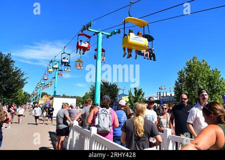 Des Moines, Iowa, USA - 12 août 2023 : Iowa State Fair 2023 Banque D'Images