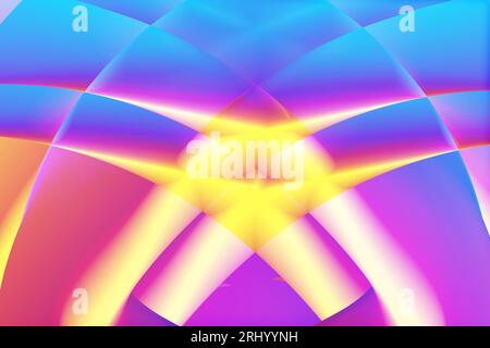 abstrait créatif dégradé coloré avec style ondulé avec vecteur de conception de fond Banque D'Images