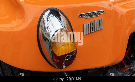 Bordeaux , France - 08 18 2023 : marque logo Meyers Manx et panneau texte sur vw arrière du Dune Buggy de californie Banque D'Images