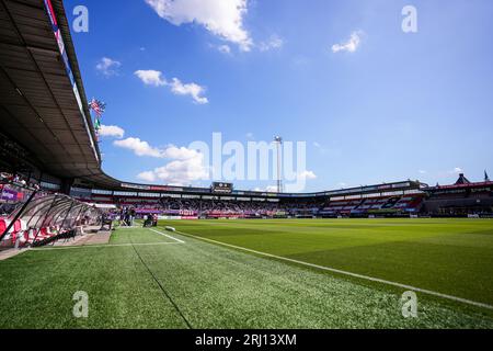 Rotterdam, pays-Bas. 20 août 2023. Rotterdam - vue d'ensemble du stade lors du match d'Eredivisie entre Sparta Rotterdam et Feyenoord à Het Kasteel le 20 août 2023 à Rotterdam, aux pays-Bas. Crédit : photos boîte à boîte/Alamy Live News Banque D'Images