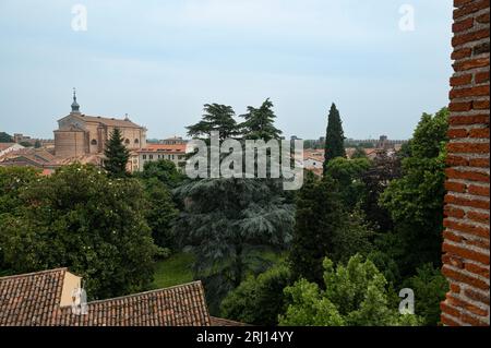 Murs historiques de la ville médiévale de Cittadella Padova Italie Banque D'Images