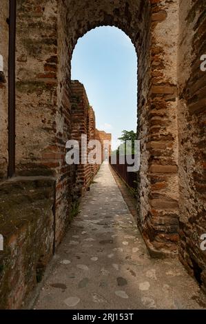 Murs historiques de la ville médiévale de Cittadella Padova Italie Banque D'Images