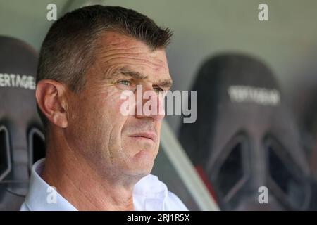 ROTTERDAM, PAYS-BAS - AOÛT 19 : entraîneur-chef Marinus Dijkhuizen (Excelsior Rotterdam) lors du match d'Eredivisie entre SBV Excelsior et AFC Ajax à v. Banque D'Images