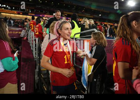 Sydney, Aus. 21 août 2023. Sydney, Australie, 20 2023 août : Alexia Putellas d'Espagne lors du match final de la coupe du monde féminine 2023 2023 entre l'Espagne et l'Angleterre au Australia Stadium, Sydney, Australie. Score final : Espagne 1 - Angleterre 0. (Patricia Pérez Ferraro/SPP) crédit : SPP Sport Press photo. /Alamy Live News Banque D'Images