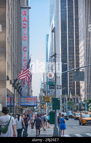 Radio City Music Hall, New York City Banque D'Images