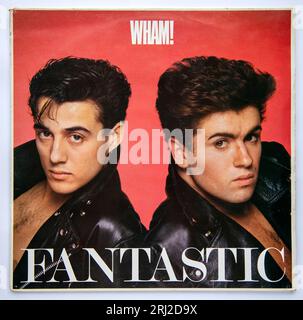 Reprise LP de Fantastic, le premier album de Wham! qui a été publié en 1983. Banque D'Images