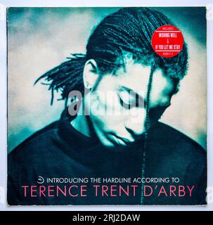 Reprise LP de Introducing the Hardline According to Terence Trent d'Arby, le premier album de Terence Trent d'Arby, sorti en 1987 Banque D'Images