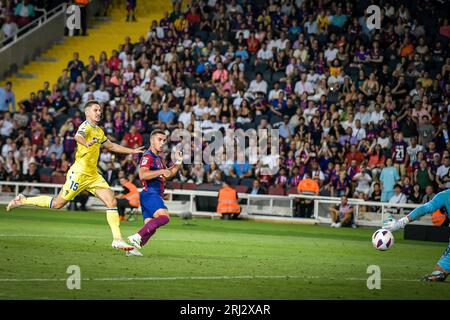 Barcelone, Espagne. 20 août 2023. Ferran Torres (FC Barcelone) lors d'un match de la Liga EA Sports entre le FC Barcelone et le Cádiz CF à Estadi Olímpic Lluis Companys, à Barcelone, Espagne, le 20 août 2023. (Photo/Felipe Mondino) crédit : CORDON PRESSE/Alamy Live News Banque D'Images