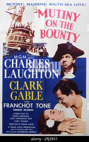 CHARLES LAUGHTON dans le rôle du capitaine Bligh et CLARK GABLE dans le rôle de Fletcher Christian dans MUTINY ON THE BOUNTY 1935 réalisateur FRANK LLOYD livre Charles Nordhoff et James Norman Hall Metro Goldwyn Mayer (MGM) Banque D'Images