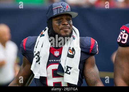 19 août 2023 : Denzel Perryman (6), le linebacker des Texans de Houston, lors d'un match de pré-saison entre les Dolphins de Miami et les Texans de Houston à Houston, Texas. Trask Smith/CSM Banque D'Images