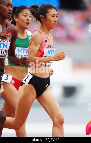 Budapest, Hongrie. 19 août 2023. Nozomi Tanaka (JPN) Athlétisme : Championnats du monde d'athlétisme Budapest 2023 manche du 1500m féminin à Budapest, Hongrie . Crédit : Naoki Morita/AFLO SPORT/Alamy Live News Banque D'Images