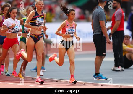 Budapest, Hongrie. 19 août 2023. Nozomi Tanaka (JPN) Athlétisme : Championnats du monde d'athlétisme Budapest 2023 manche du 1500m féminin à Budapest, Hongrie . Crédit : Naoki Morita/AFLO SPORT/Alamy Live News Banque D'Images
