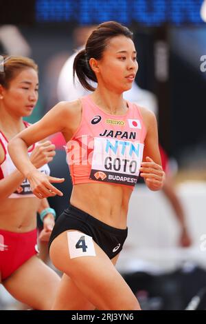 Budapest, Hongrie. 19 août 2023. Yume Goto (JPN) Athlétisme : Championnats du monde d'athlétisme Budapest 2023 1500m féminin à Budapest, Hongrie . Crédit : Naoki Morita/AFLO SPORT/Alamy Live News Banque D'Images
