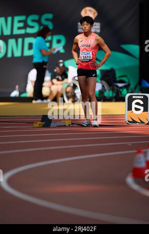 Budapest, Hongrie. 20 août 2023. Kentaro Sato (JPN) Athlétisme : Championnats du monde d'athlétisme Budapest 2023 400m hommes à Budapest, Hongrie . Crédit : Naoki Morita/AFLO SPORT/Alamy Live News Banque D'Images