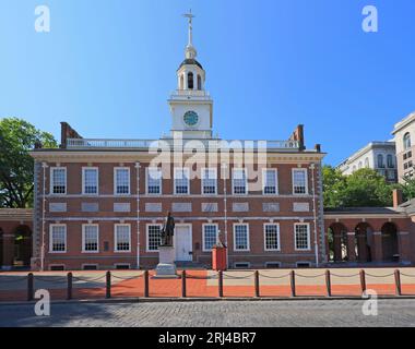 L'Independence Hall de Philadelphie, Pennsylvanie, USA Banque D'Images