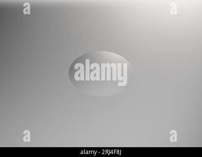 Renflement ovale sur une plaque métallique en forme de bulle Banque D'Images