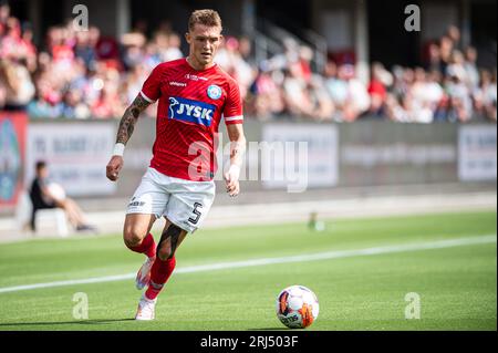 Silkeborg, Danemark. 20 août 2023. Oliver sonne (5) de Silkeborg IF vu lors du 3F Superliga match entre Silkeborg IF et FC Nordsjaelland au JYSK Park à Silkeborg. (Crédit photo : Gonzales photo/Alamy Live News Banque D'Images