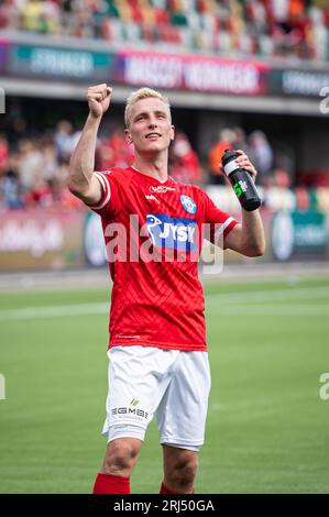 Silkeborg, Danemark. 20 août 2023. Tobias Salquist (20) de Silkeborg IF vu après le 3F Superliga match entre Silkeborg IF et FC Nordsjaelland au JYSK Park à Silkeborg. (Crédit photo : Gonzales photo/Alamy Live News Banque D'Images