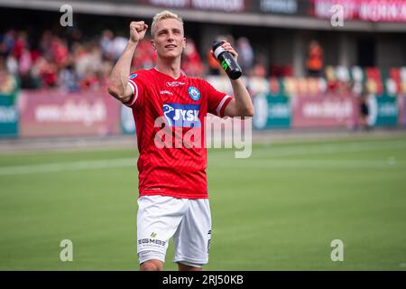 Silkeborg, Danemark. 20 août 2023. Tobias Salquist (20) de Silkeborg IF vu lors du 3F Superliga match entre Silkeborg IF et FC Nordsjaelland au JYSK Park à Silkeborg. (Crédit photo : Gonzales photo/Alamy Live News Banque D'Images