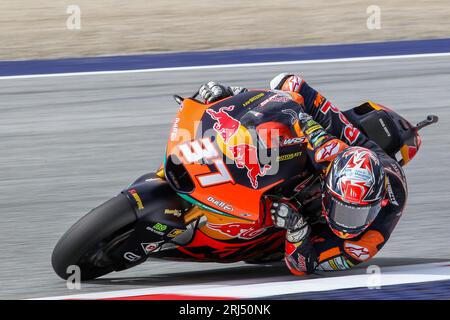 SPIELBERG, AUTRICHE ; Motorrad Grand Prix von, Autriche. , . #37 ACOSTA Pedro (SPA)/Moto2 MotoGP, MOTO GP, saison 2023 sur le Red Bull Ring - Spielberg, Grand Prix moto d'Autriche - sport automobile, moto course sur route, Motorrad-WM, photo et copyright © Udo STIEFEL/ATP images (STIEFEL Udo/ATP/SPP) crédit : SPP Sport presse photo. /Alamy Live News Banque D'Images