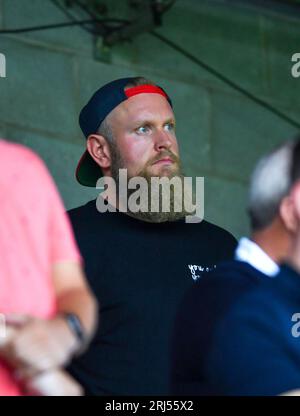 Crawley Town co-propriétaire et co-président Preston Johnson lors du match Sky Bet EFL League Two entre Crawley Town et Gillingham au Broadfield Stadium , Crawley , Royaume-Uni - 19 août 2023 photo Simon Dack / Téléphoto Images à usage éditorial uniquement. Pas de merchandising. Pour les images de football des restrictions FA et Premier League s'appliquent inc. Aucune utilisation Internet/mobile sans licence FAPL - pour plus de détails contacter football Dataco Banque D'Images