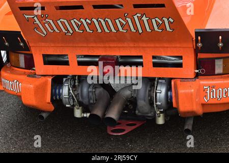 Twin turbos sur Porsche Kremer 935 K3, 75 ans de Porsche, 60 ans de la 911, avec sa forme iconique la 911 a participé à presque toutes les formes Banque D'Images