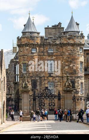 Palais de Holyroodhouse. Résidence officielle du roi à Édimbourg Banque D'Images