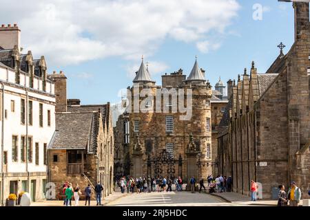 Palais de Holyroodhouse. Résidence officielle du roi à Édimbourg Banque D'Images