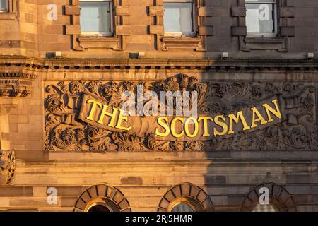 L'hôtel Scotsman à Edimbourg dans les anciens bureaux du journal Scotsman Banque D'Images