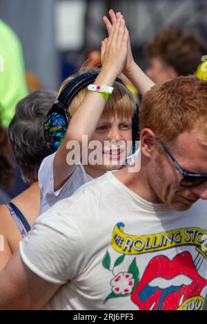 Camp Bestival, Weston Park, Shropshire, Royaume-Uni. 20 août 2023. Se produit dans l'un des festivals de musique familiale les plus appréciés et les plus réussis du Royaume-Uni. Crédit : Julian Kemp/Alamy Banque D'Images