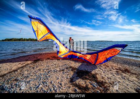 Île de Hattusaari, Helsinki, Finlande Banque D'Images