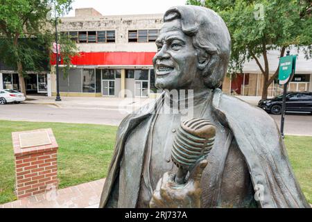 Augusta Géorgie, Broad Street, James Brown statue Memorial, artiste chanteur artiste ville natale Banque D'Images