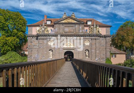 Porte du Rhin, porte de la forteresse, aujourd'hui Musée d'histoire de la ville, Breisach am Rhein, Breisgau, Baden-Wuerttemberg, Allemagne Banque D'Images