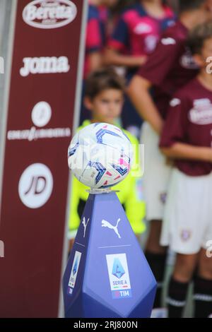 Turin, Italie. 21 août 2023. Match ball lors de la Serie A italienne, match de football entre le Torino FC et Cagliari Calcio le 21 août 2023 au Stadio Olimpico Grande Torino, Turin Italie. Photo Nderim KACELI crédit : Agence de photo indépendante/Alamy Live News Banque D'Images