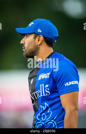 Sophia Gardens, Cardiff, Royaume-Uni. 20 août 2023. The Hundred Mens Cricket, Welsh Fire versus London Spirit ; London Spirit's Ravi Bopara Credit : action plus Sports/Alamy Live News Banque D'Images