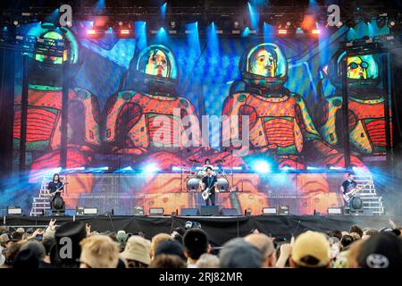 Solvesborg, Suède. 08 juin 2023. Le groupe de heavy Metal français Gojira donne un concert live lors du festival de musique suédois Sweden Rock Festival 2023 à Solvesborg. (Crédit photo : Gonzales photo - Terje Dokken). Banque D'Images