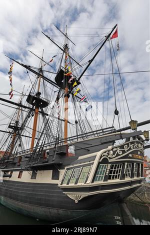 HMS Trincomalee au Musée national de la Royal Navy, Hartlepool, comté de Durham, Angleterre, Royaume-Uni Banque D'Images