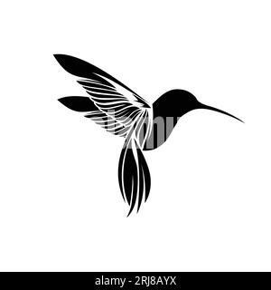 Concept simple de Colibri Hummingbird Symbol Illustration de Vecteur