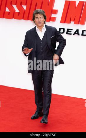 Londres, Royaume-Uni. 22 juin 2023. Tom Cruise assiste à Mission : Impossible - Dead Reckoning part One UK Premiere arrivées à Odeon Luxe Leicester Square à Londres. Crédit : S.A.M./Alamy Live News Banque D'Images