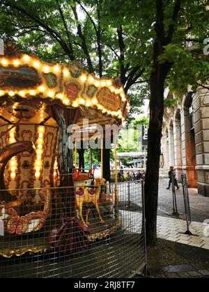 Le carrousel de Grenoble, place Grenette, centre ville de Grenoble, Alpes françaises, France Banque D'Images