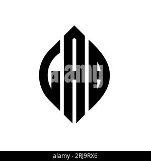 Logo de lettre LAB Circle avec forme de cercle et d'ellipse. Lettres elliptiques LAB avec style typographique. Les trois initiales forment un logo circulaire. Ci LABO Illustration de Vecteur