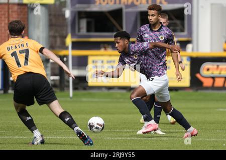 Southport v Boston United 19th August 2023 Big Help Stadium .Southport. Vanarama National League North. Southport 0 Boston United 2 Banque D'Images